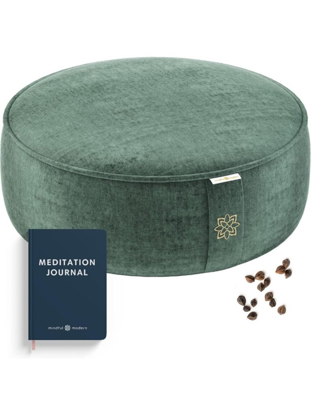 Luxe Velvet Meditation Cushion | Round Zafu Yoga Pillow | Posture Support